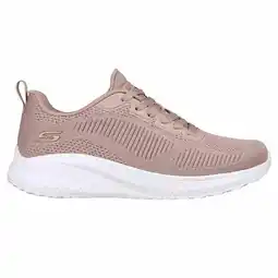 Decathlon Hardloopschoenen voor Volwassenen Skechers Bobs Sport Squad Roze aanbieding