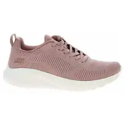 Decathlon Hardloopschoenen voor Volwassenen Skechers Bobs Sport Squad Roze aanbieding
