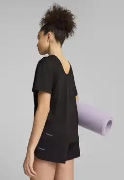 Decathlon MOVE CLOUDSPUN T-shirt met losse pasvorm voor dames PUMA Black aanbieding