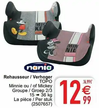 Cora Rehausseur - verhoger topo aanbieding