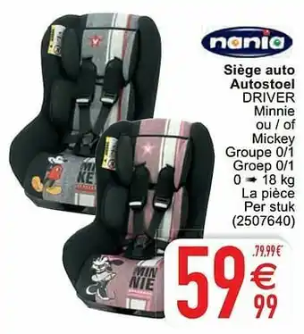 Cora Siège auto autostoel driver aanbieding