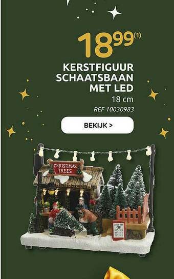 Brico Kerstfiguur Schaatsbaan Met Led aanbieding