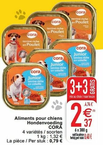 Cora Aliments pour chiens hondenvoeding cora aanbieding