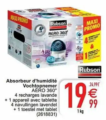 Absorbeur d’humidité vochtopnemer aéro 360°