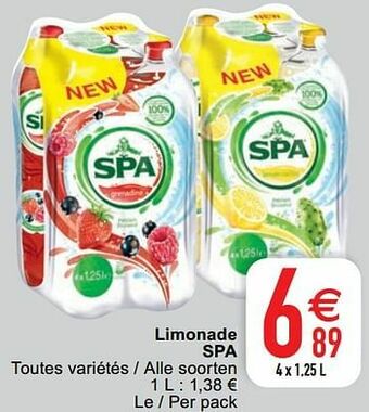 Cora Limonade spa aanbieding