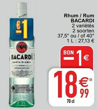 Rhum - rum bacardi
