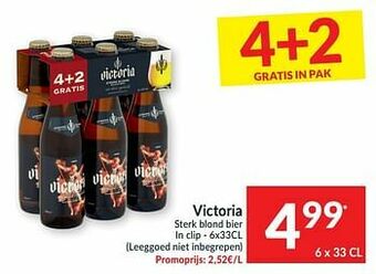 Intermarché Victoria sterk blond bier aanbieding
