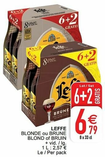 Cora Leffe blonde ou brune blond of bruin aanbieding