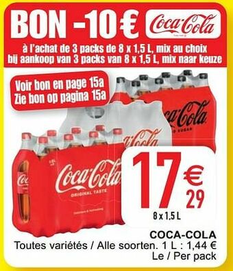 Cora Coca-cola aanbieding