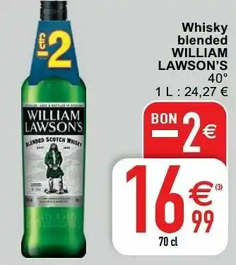 Whisky blended william lawson’s