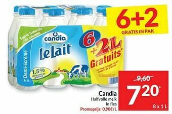 Intermarché Candia halfvolle melk aanbieding