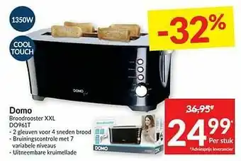 Intermarché Domo broodrooster xxl do961t aanbieding