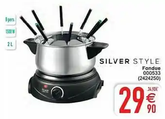 Cora Silver style fondue 000533 aanbieding
