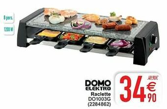 Cora Domo elektro raclette do1003g aanbieding