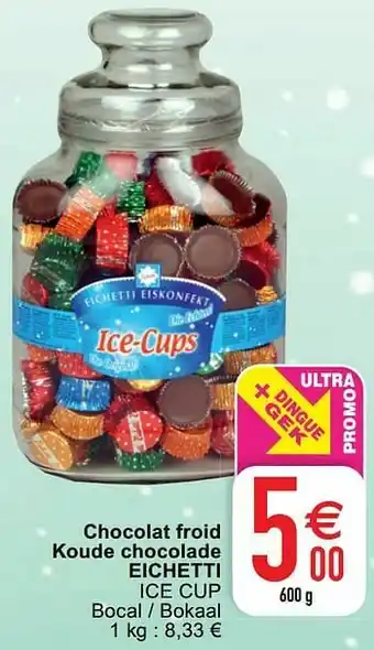 Cora Chocolat froid koude chocolade eichetti ice cup aanbieding