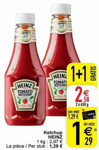 Cora Ketchup heinz aanbieding