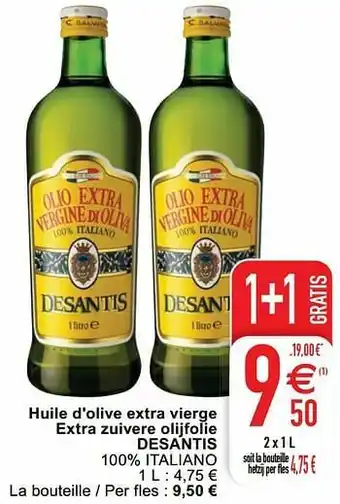 Cora Huile d`olive extra vierge extra zuivere olijfolie desantis 100% italiano aanbieding