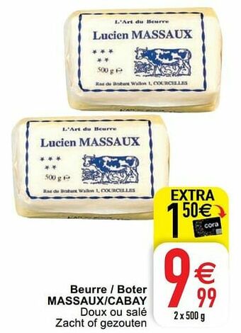Cora Beurre - boter massaux-cabay aanbieding