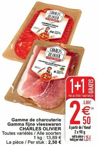 Cora Gamme de charcuterie gamma fijne vleeswaren charles olivier aanbieding