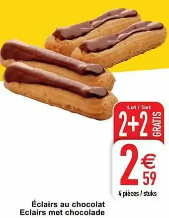 Cora Éclairs au chocolat eclairs met chocolade aanbieding