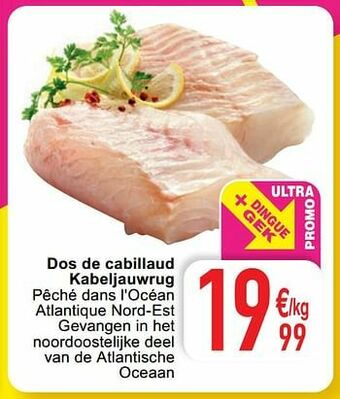 Cora Dos de cabillaud kabeljauwrug aanbieding