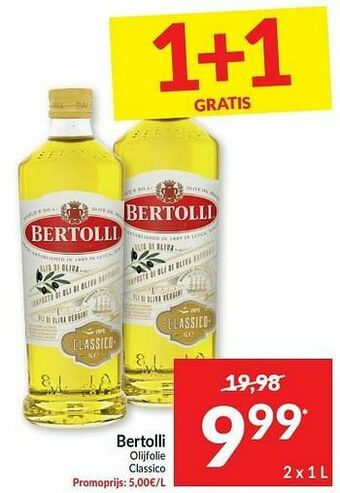 Intermarché Bertolli olijfolie classico aanbieding