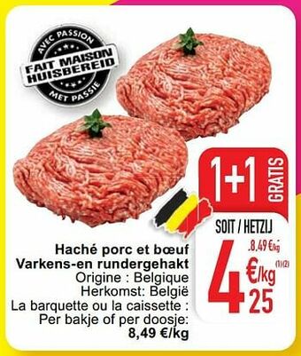 Cora Haché porc et boeuf varkens-en rundergehakt aanbieding