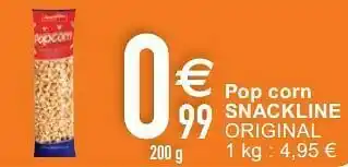 Cora Pop corn snackline original aanbieding