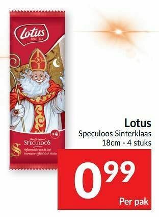 Intermarché Lotus speculoos sinterklaas aanbieding