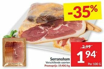 Intermarché Serranoham aanbieding