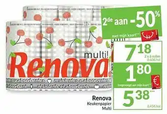 Intermarché Renova keukenpapier multi aanbieding
