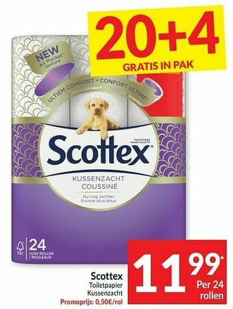 Intermarché Scottex toiletpapier kussenzacht aanbieding