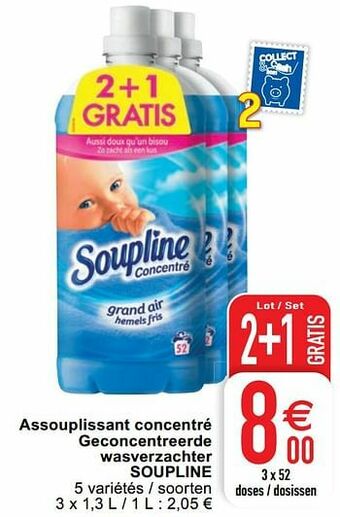 Cora Assouplissant concentré geconcentreerde wasverzachter soupline aanbieding