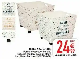 Cora Coffre - koffer xxl aanbieding