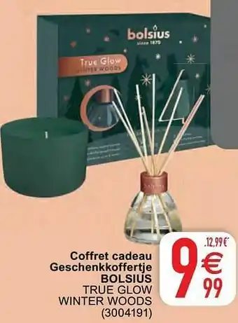 Coffret cadeau geschenkkoffertje bolsius true glow winter woods