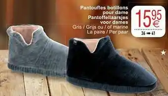 Cora Pantoufles botillons pour dame pantoffellaarsjes voor dames aanbieding