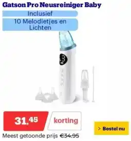 Bol.com Gatson Pro Neusreiniger Baby aanbieding