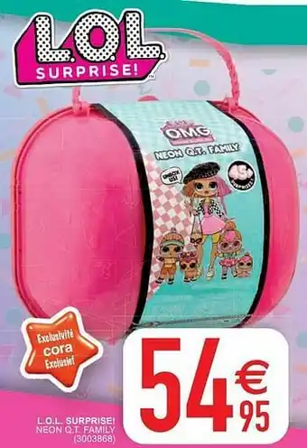 Cora L.o.l. surprise! neon q.t. family aanbieding