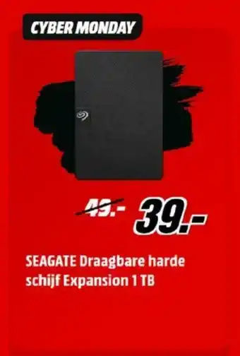 MediaMarkt Seagate Draagbare harde schijf Expansion 1 TB aanbieding