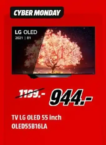 MediaMarkt TV LG OLED 55 inch OLED55B16LA aanbieding
