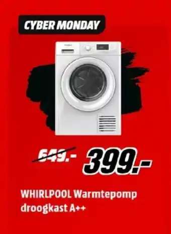 MediaMarkt Whirlpool Warmtepomp droogkast A++ aanbieding