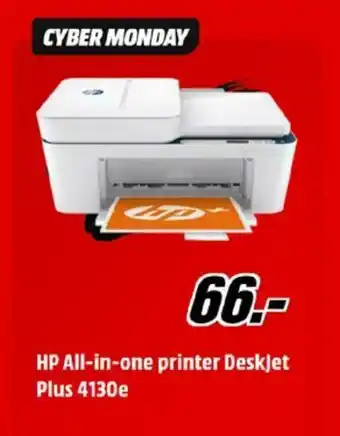 MediaMarkt HP All-in-one printer Deskjet Plus 4130e aanbieding