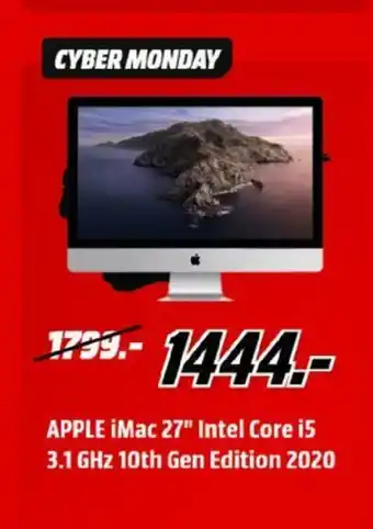 MediaMarkt Apple iMac 27" Intel Core i5 3.1 GHz 10th Gen Edition 2020 aanbieding