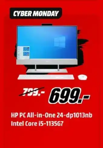 MediaMarkt HP PC All-in-One 24-dp1013nb Intel Core i5-1135G7 aanbieding