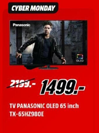MediaMarkt TV Panasonic OLED 65 inch TX-65HZ980E aanbieding