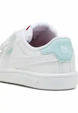 Decathlon Smash 3.0 Badges sneakers voor peuters PUMA White Safe Lake Red Fire Blue aanbieding