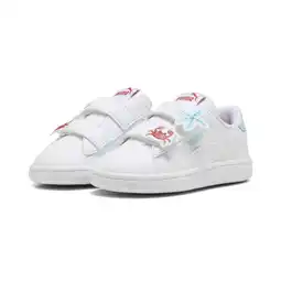 Decathlon Smash 3.0 Badges sneakers voor peuters PUMA White Safe Lake Red Fire Blue aanbieding