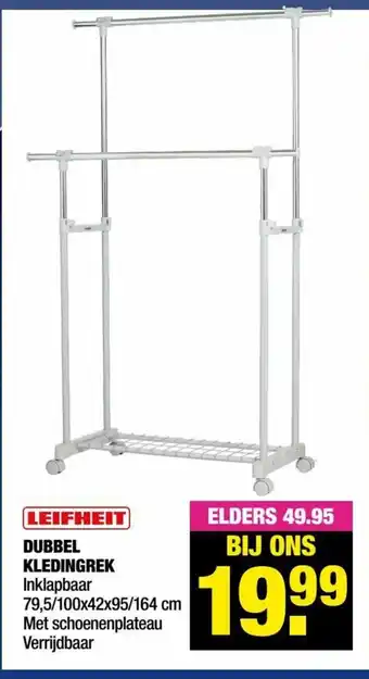Leifheit Dubbel Kledingrek