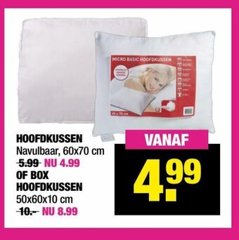 Big Bazar Hoofdkussen aanbieding