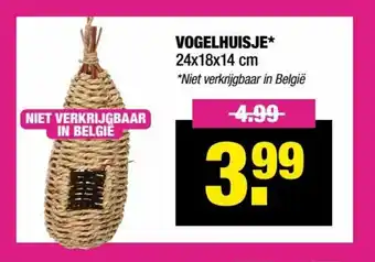 Vogelhuisje 24 x 18 x 14 cm